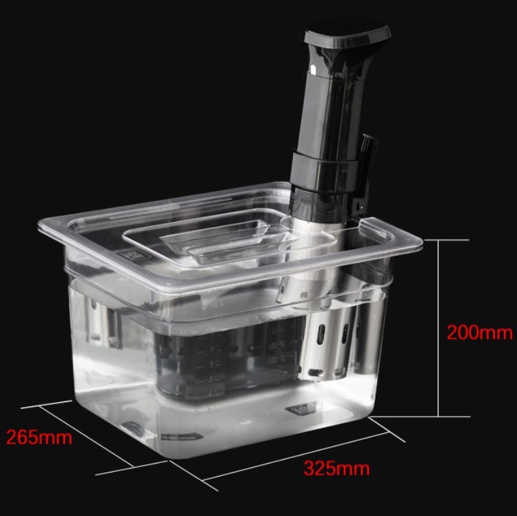 11LPC塑料盆低温慢煮机容器开口水箱sous vide container种植花盆